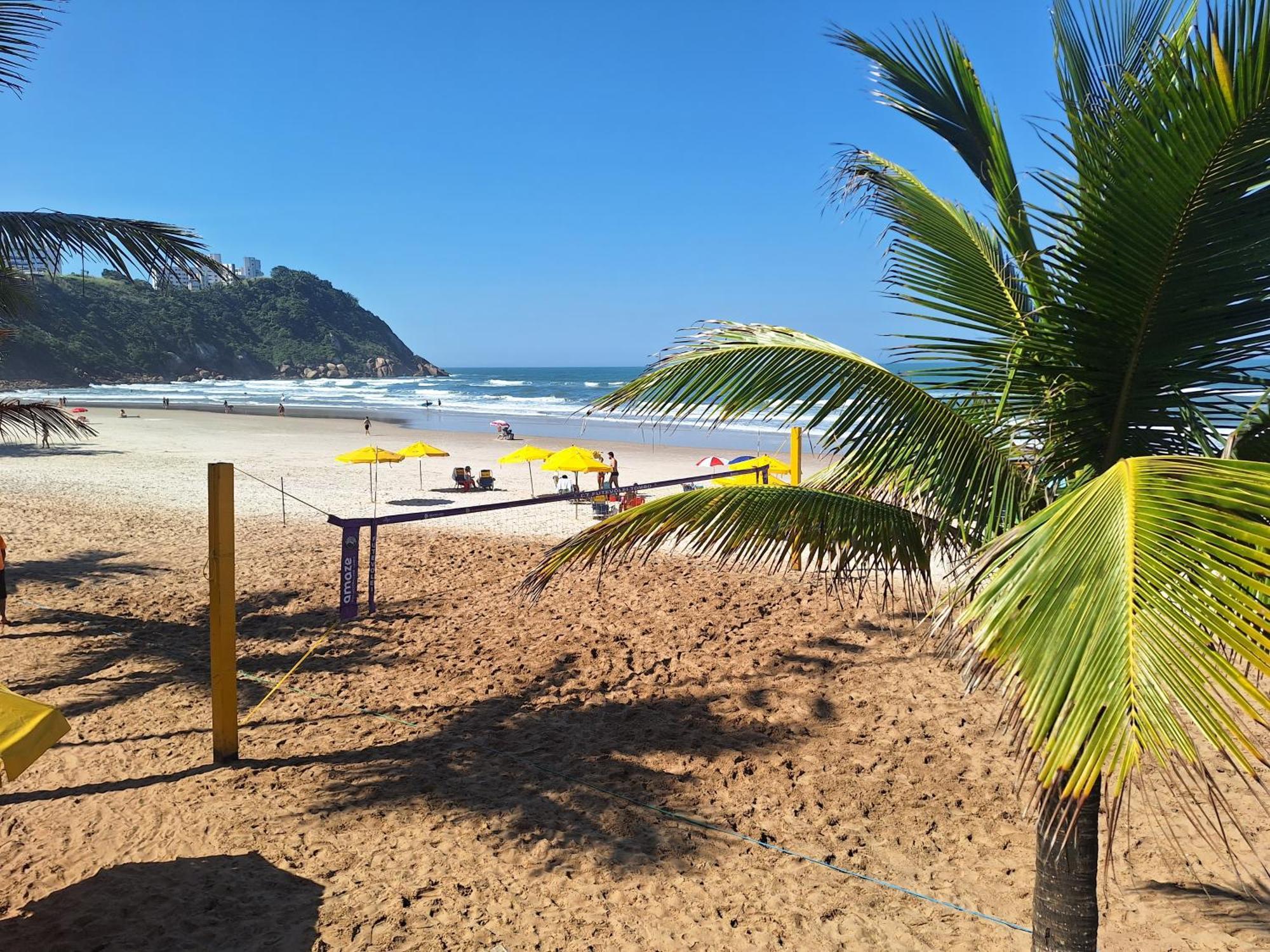 Duplex Pe Na Areia, Praia Do Tombo - Guaruja/Sp. Guarujá Exterior foto